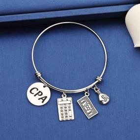 img 3 attached to MYOSPARK CPA Accountant Bracelet: Calculator Charm Bracelet for Accounting Enthusiasts & Graduates