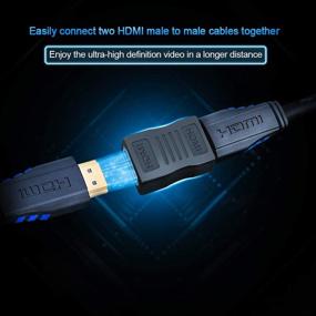 img 3 attached to 🔌 Кабель CableCreation HDMI Coupler 2 Pack: 4K Гнездо HDMI Адаптер Женский Женский для HDTV, Roku, TV Stick, Chromecast, Nintendo Switch, Xbox, PS4, Oculus Rift VR Headset - Высококачественный HDMI 2.0 Удлинитель с разъемом HDMI 1080P