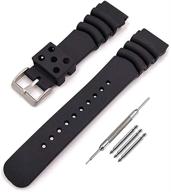 curved silicone rubber replacement watch bands logo