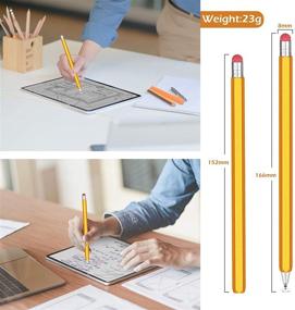 img 2 attached to 🌼 Digiroot 2-in-1 Rotatable Stylist Pen - Yellow | The Ideal Stylus Pen for iPad/iPhone/Android/Microsoft Touch Screens
