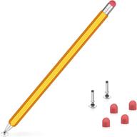 🌼 digiroot 2-in-1 rotatable stylist pen - yellow | the ideal stylus pen for ipad/iphone/android/microsoft touch screens logo