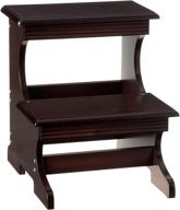 frenchi home furnishing stool in dark cherry finish by frenchi furniture logo