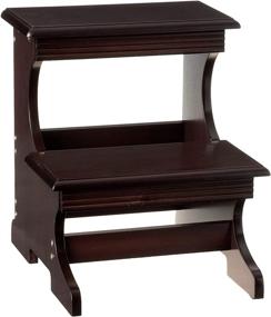 img 4 attached to Frenchi Home Furnishing Stool in Dark Cherry Finish by Frenchi Furniture