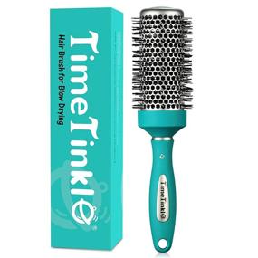 img 4 attached to 🔥 TimeTinkle Round Brush for Blow Drying: Thermal Ceramic Barrel for Quick Styling & Salon Blowout, Cut Drying Time and Add Volume - Lightweight, 1.7 Inch