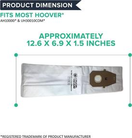 img 1 attached to Crucial Vacuum Replacement Vac Bags - Compatible With Hoover Part # AH10000, UH30010COM - Fits Hoover Platinum UH30010COM Upright Vacuums - Type Q Compact Disposable Bag For Home, Vacs (3 Pack)