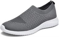 👞 lancrop men's slip-on sock walking shoes: stylish loafers for ultimate comfort logo