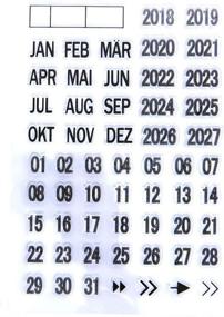 img 2 attached to 🗓️ Paizizi Clear Silicone Stamps Calendar Planner- Dates Week Month, US Postal Postage Postmark- for Card Making, Scrapbooking, Journaling- 3 Sheet