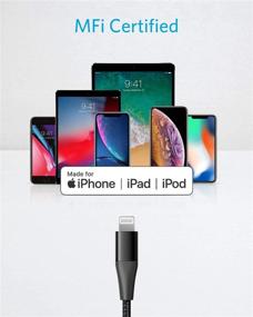 img 1 attached to Анкер Apple Mfi Certified USB C в кабель Lightning - Параллель II из нейлона, оплетенный кабель для iPhone 11/11 Pro/11 Pro Max/X/XS/XR/XS Max/8/8 Plus (3 фута, черный, упаковка из 2 штук)