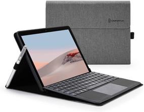 img 4 attached to Omnpak Protective Case for Surface Go 2 2020 / Surface Go 2018: Slim Lightweight Cover with Stylus Holder & Multiple Angle Polyester Design, Compatible with Type Cover Keyboard (Keyboard Not Included)