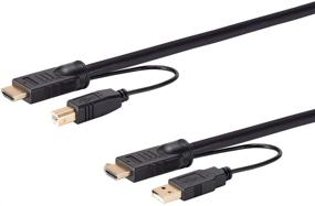 img 3 attached to 🔌 Monoprice HDMI USB Combo Cable - 10 Feet, 4K@60Hz, HDR - Perfect for KVM Switches