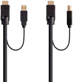img 4 attached to 🔌 Monoprice HDMI USB Combo Cable - 10 Feet, 4K@60Hz, HDR - Perfect for KVM Switches
