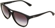 ray ban brad rubberized black lenses logo