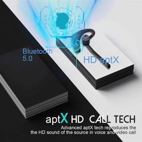 img 3 attached to Беспроводная гарнитура Bluetooth Hands Free с шумоподавлением, совместимая с телефонами