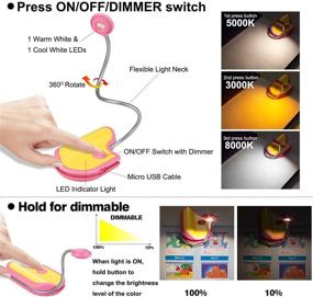 img 3 attached to LUXSWAY Rechargeable Reading Book Light For Kids Lighting & Ceiling Fans in Novelty Lighting