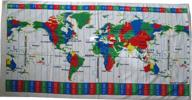 white velour beach towel - 30x60 inches - time zones worldwide logo