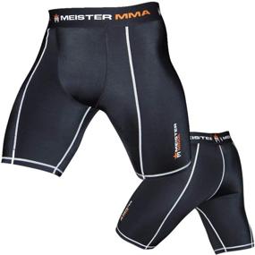 img 1 attached to 🩳 Enhanced Meister MMA Compression Rush Fight Shorts with Convenient Cup Pocket for Optimal Performance