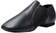 👯 dynadans women's slip-on jazz shoe with leather upper логотип