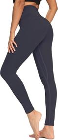 img 4 attached to OXZNO Lightweight Compression Leggings Women（Black，L） Sports & Fitness for Running