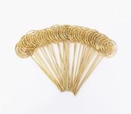 📎 honbay 30pcs gold round ring loop craft wire clip: perfect memo holders for clay cake decor & more логотип