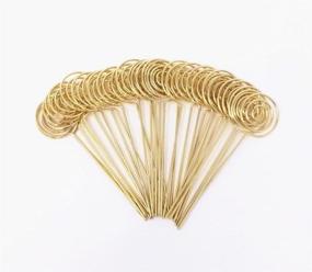 img 4 attached to 📎 Honbay 30pcs Gold Round Ring Loop Craft Wire Clip: Perfect Memo Holders for Clay Cake Decor & More