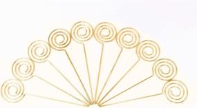 img 3 attached to 📎 Honbay 30pcs Gold Round Ring Loop Craft Wire Clip: Perfect Memo Holders for Clay Cake Decor & More