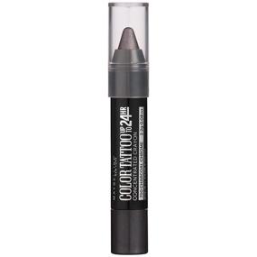 img 3 attached to 🖤 Maybelline Eyestudio ColorTattoo Concentrated Crayon: Charcoal Chrome Shade Review and Features