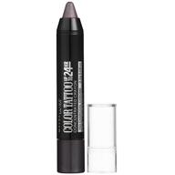 🖤 maybelline eyestudio colortattoo concentrated crayon: charcoal chrome shade review and features logo