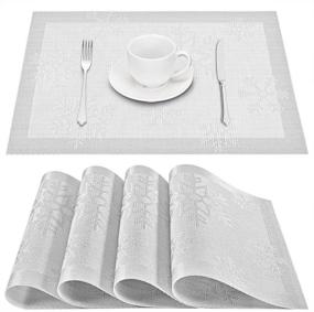 img 4 attached to 🔥 GIVERARE Heat Resistant Non Slip Placemats - Enhance Your Dining Experience!