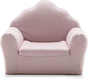 img 4 attached to 🪑 Big Joe Art Deco Lenox Morganite Pink Kid's Chair: Stylish and Comfortable Seating for Your Little Ones