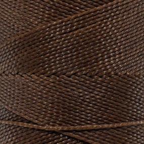 img 2 attached to 🧵 144 Meter Spool of Brown 2-Ply Polyester Brazilian Cord - Ideal for Jewelry Making, Macramé, Beading, Home Décor, and General Crafting