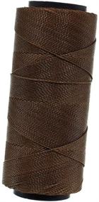 img 1 attached to 🧵 144 Meter Spool of Brown 2-Ply Polyester Brazilian Cord - Ideal for Jewelry Making, Macramé, Beading, Home Décor, and General Crafting