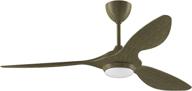 🌀 reiga 52-in ceiling fan with led light kit: sleek remote control, reversible motor, 6-speed, vintage olive green design логотип