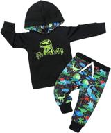 winter outfit hoodie sweatshirt boys' clothing set - stylish and cozy clothes for chilly seasons logo