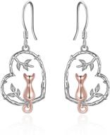 🐾 sterling silver cute animal dangle earrings - hypoallergenic jewelry for women and girls - poppyke collection logo