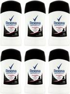 rexona women's motion sense invisible pure deodorant stick - 40ml / 1.35 oz travel size (pack of 6) logo