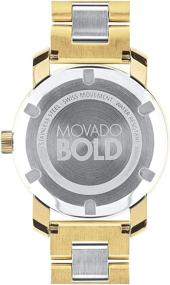 img 1 attached to 🕰️ Stylish Movado Women's BOLD Iconic Metal 2-Tone Watch - Gold/Silver (Model 3600129)