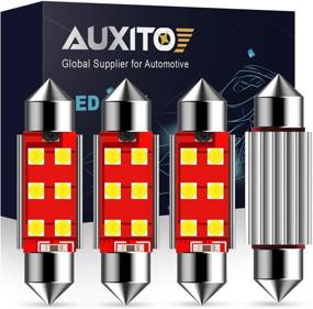 img 4 attached to AUXITO 578 LED Bulb 41mm 42mm 212-2 211-2 578 Festoon LED Bulbs CANBUS Error Free 6-SMD 3030 Chipsets Xenon White Replacement for Map Dome License Plate Lights Lamps - Pack of 4