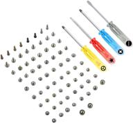 mmobiel complete screw set replacement for iphone 7 (white/black/gold) - includes 3 screwdrivers for easy installation логотип