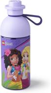 lego friends drinking bottle lavender logo