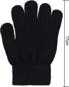 img 3 attached to Coobey Pairs Gloves Winter Stretchy Boys' Accessories ~ Cold Weather