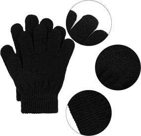 img 2 attached to Coobey Pairs Gloves Winter Stretchy Boys' Accessories ~ Cold Weather