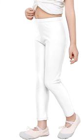 img 4 attached to 👧 Speerise Girls' Clothing - Stretchy Spandex Length Leggings