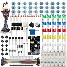 img 4 attached to Smraza Базовый стартовый комплект: платы для экспериментов, блок питания, провода перемычки, резисторы, светодиоды - Arduino R3, Mega2560, Nano, совместимый с Raspberry Pi