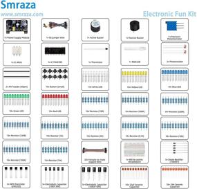 img 3 attached to Smraza Базовый стартовый комплект: платы для экспериментов, блок питания, провода перемычки, резисторы, светодиоды - Arduino R3, Mega2560, Nano, совместимый с Raspberry Pi