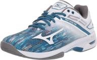 👟 sleek and stylish: mizuno men's court tennis sapphire white shoes for men логотип