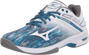 img 4 attached to 👟 Sleek and Stylish: Mizuno Men's Court Tennis Sapphire White Shoes for Men