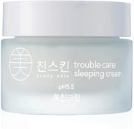 🌙 [incredible skin] overnight skin repair troubleshooting sleeping cream 1.76oz, intensely hydrating ph 5.5 night cream, moisturizer for acne-prone skin, korean night cream logo