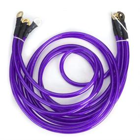 img 2 attached to 🚗 Enhanced Car Grounding Wire System Kit – Universal 5-Point Strengthened Ground Cable for Efficient Grounding (Purple)