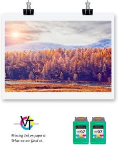 img 3 attached to 🖨️ Premium Valuetoner Remanufactured HP 97 C9349FN C9363WN Ink Cartridge - 2 Tri-Color Pack for Your Printer