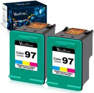 🖨️ premium valuetoner remanufactured hp 97 c9349fn c9363wn ink cartridge - 2 tri-color pack for your printer logo